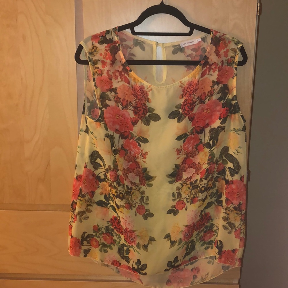 Yellow Floral Blouse